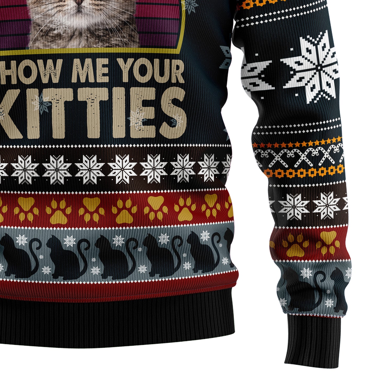 Cat Show Me Your Kitties TY1910 Ugly Christmas Sweater