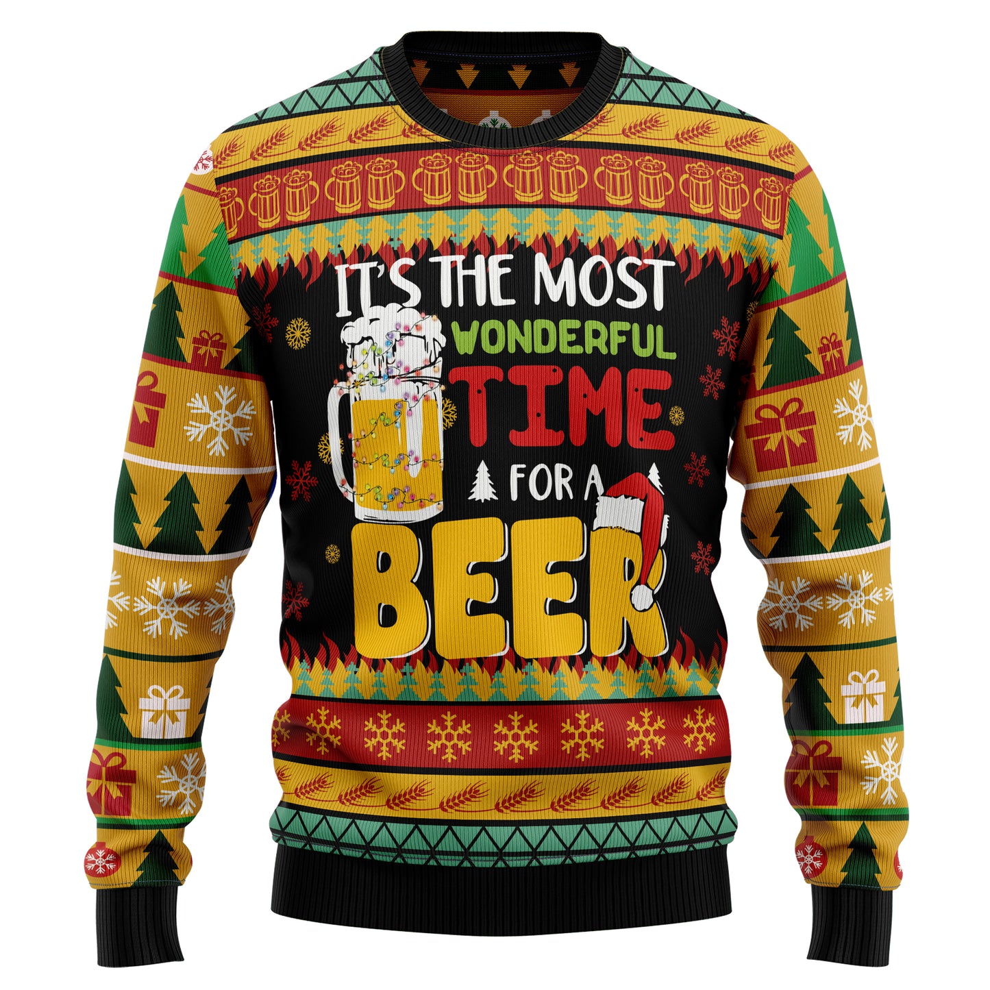 It's The Most Wonderful Time For A Beer Ugly Christmas Sweater