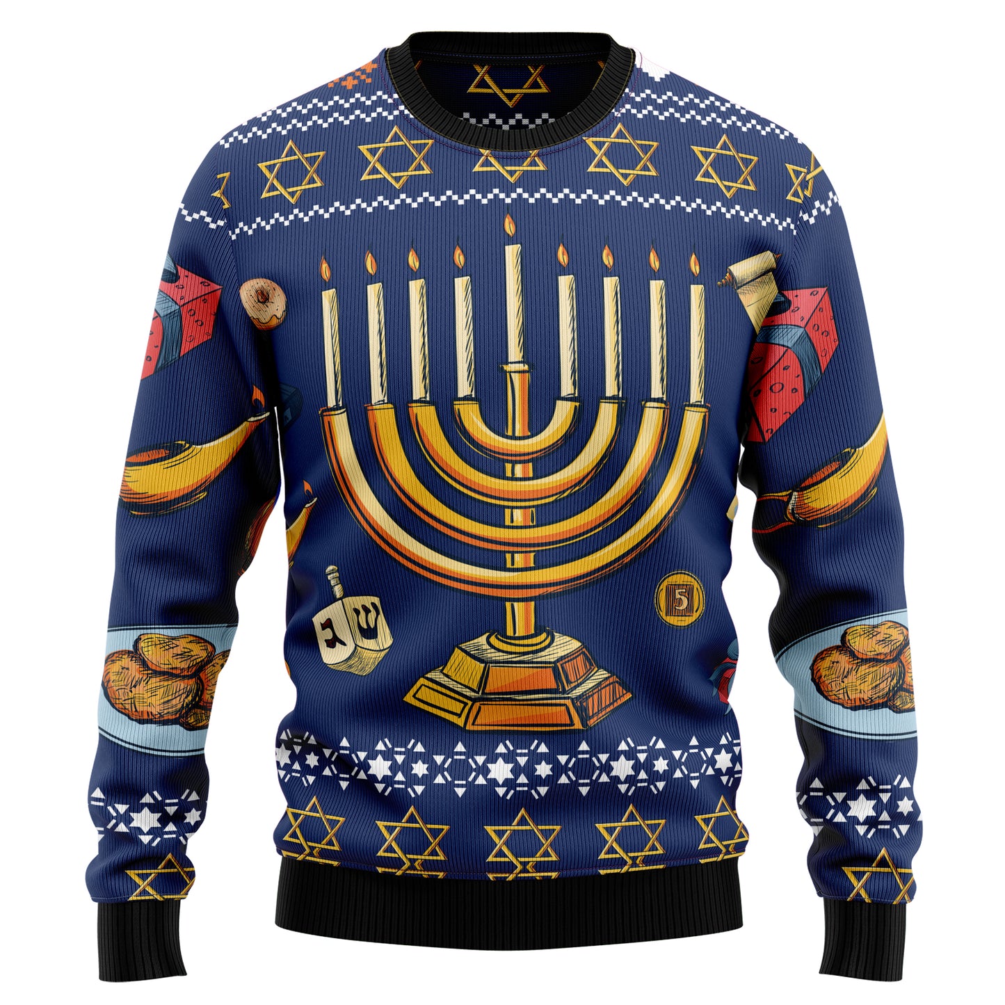 Jewish Hanukkah D0210 Ugly Christmas Sweater