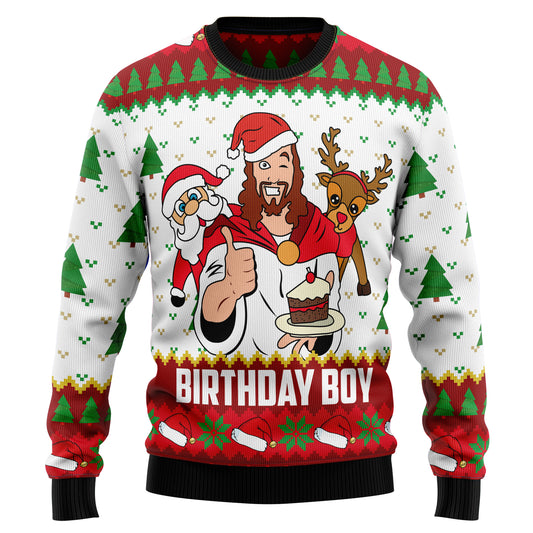 Jesus Birthday Boy T2010 Ugly Christmas Sweater
