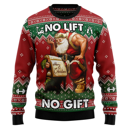 No Lift No Gift HT100106 Ugly Christmas Sweater