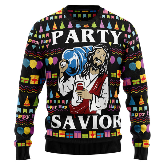 Jesus's Party HZ101616 Ugly Christmas Sweater