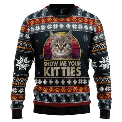 Cat Show Me Your Kitties TY1910 Ugly Christmas Sweater
