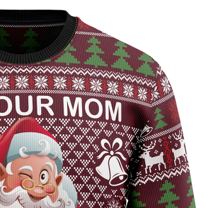 Ask Your Mom If I Am Real G51014 Ugly Christmas Sweater