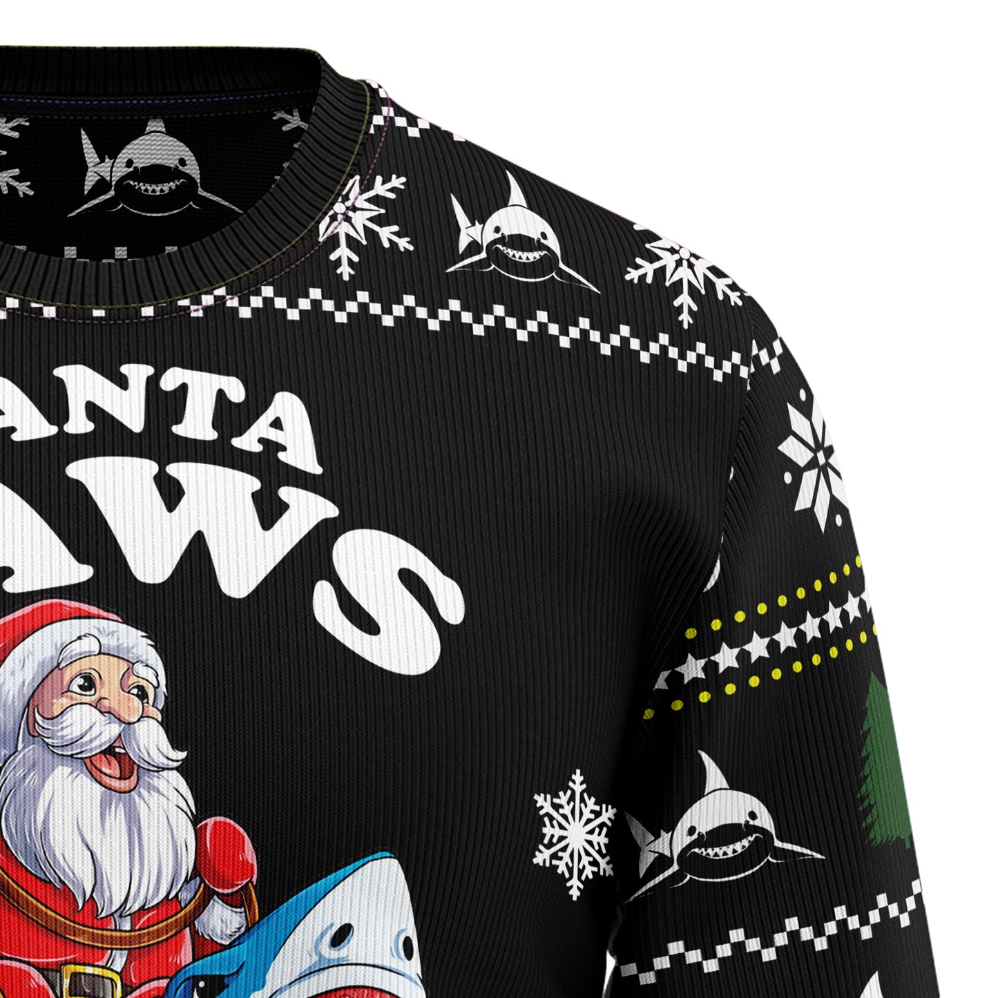 Santa Jaws TY210 Ugly Christmas Sweater