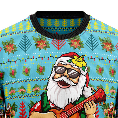 Hawaiian Christmas Santa Claus HZ102109 Ugly Christmas Sweater