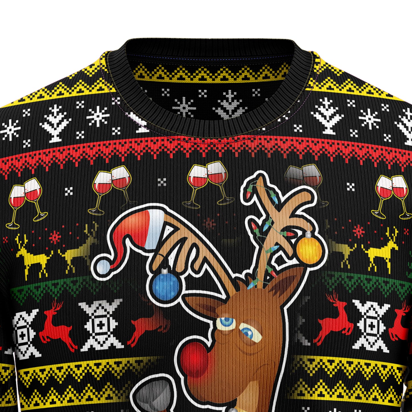 Time To Get Blitzened HT081201 Ugly Christmas Sweater
