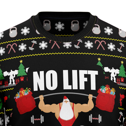 No Lift No Gift TY1310 Ugly Christmas Sweater