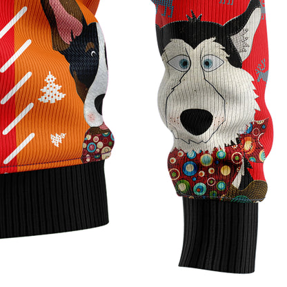 Dog Face Christmas T229 All Over Print Ugly Christmas Sweater
