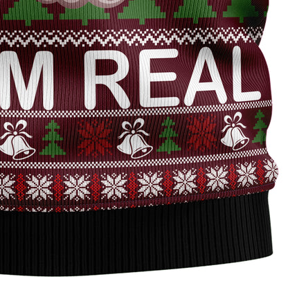 Ask Your Mom If I Am Real G51014 Ugly Christmas Sweater