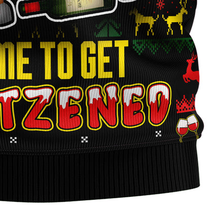 Time To Get Blitzened HT081201 Ugly Christmas Sweater