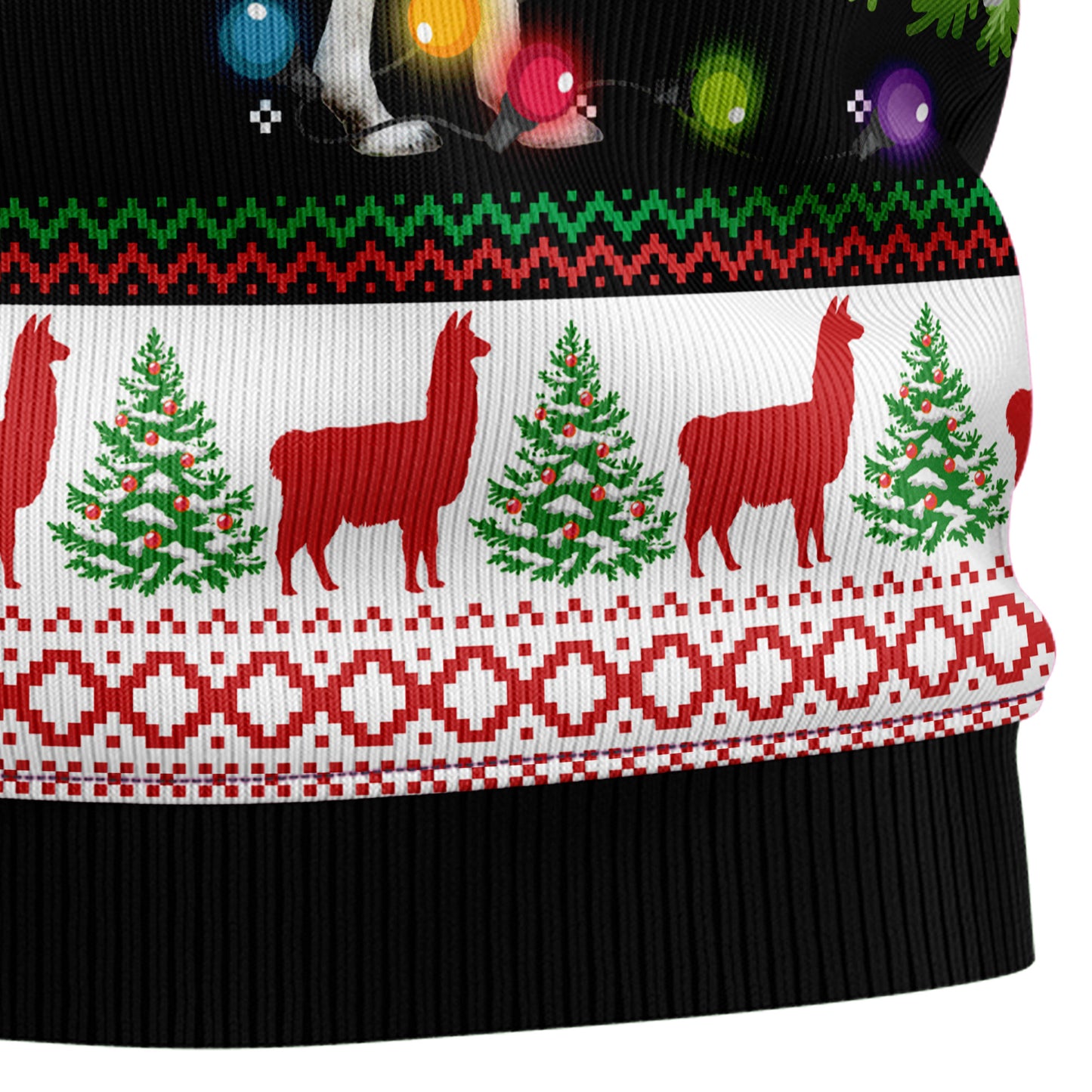 Llama Hit That D1410 Ugly Christmas Sweater
