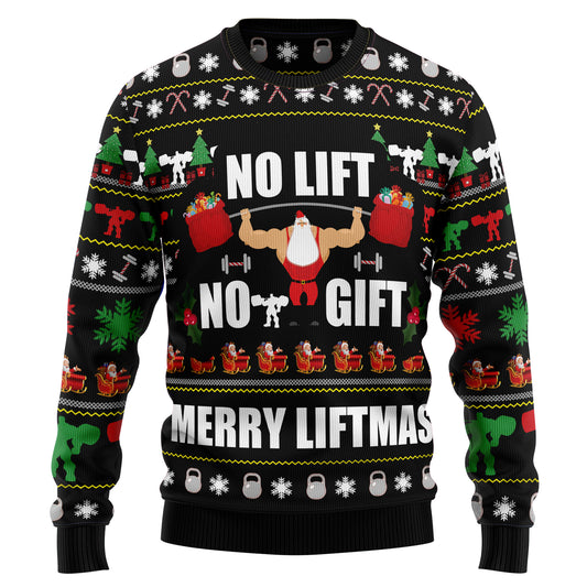 No Lift No Gift TY1310 Ugly Christmas Sweater