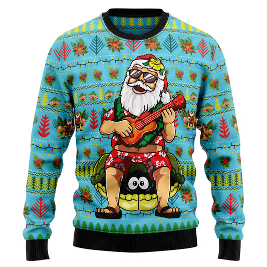 Hawaiian Christmas Santa Claus HZ102109 Ugly Christmas Sweater