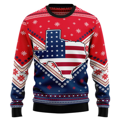 Texas USA Flag TY239 Ugly Christmas Sweater