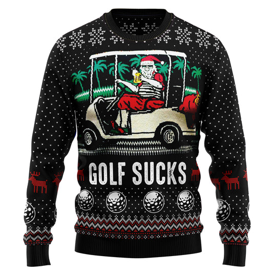 Golf Sucks HT100912 Ugly Christmas Sweater