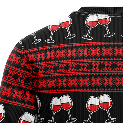 Red Wine Mama HT92801 Ugly Christmas Sweater
