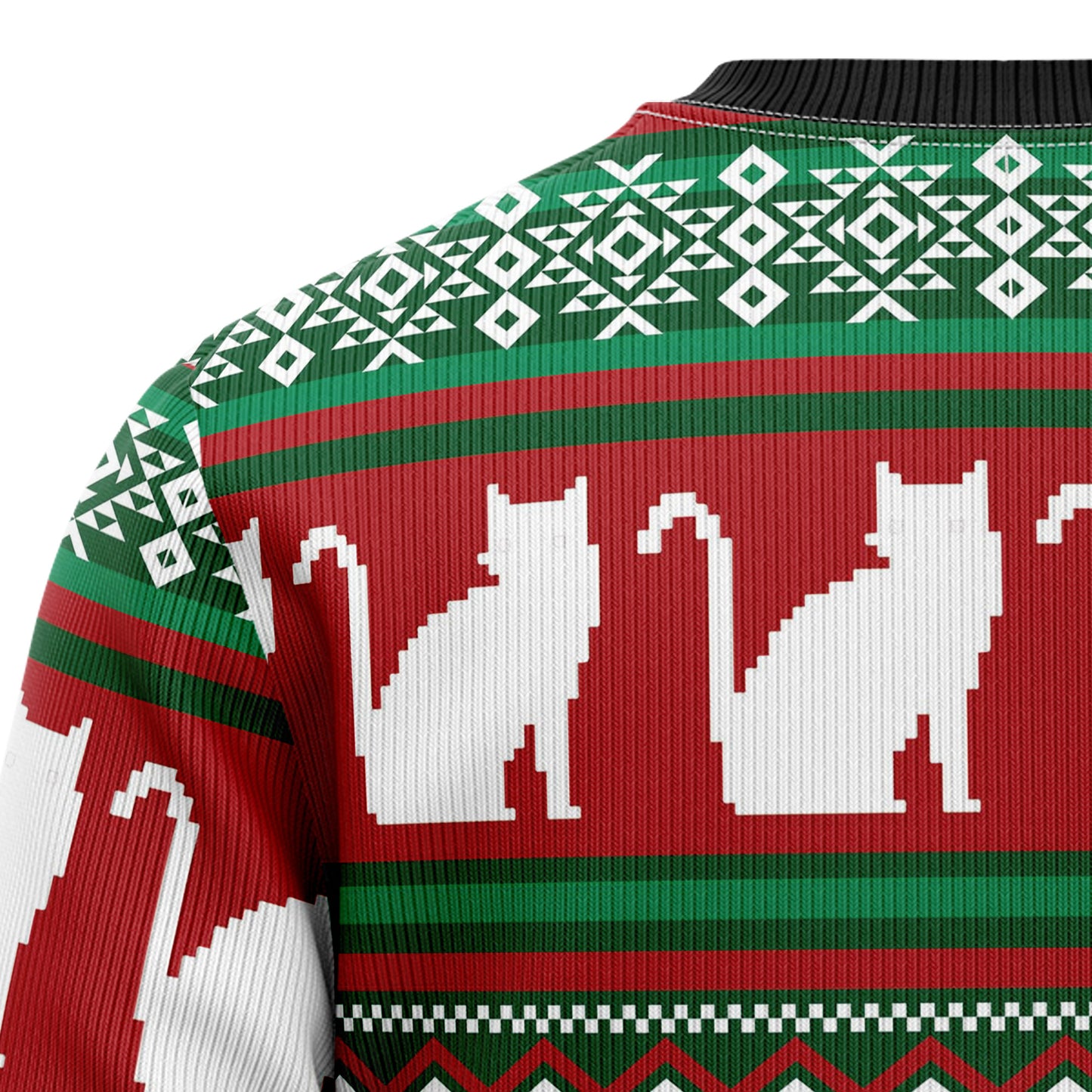 Black Cat What Christmas T510 Ugly Christmas Sweater