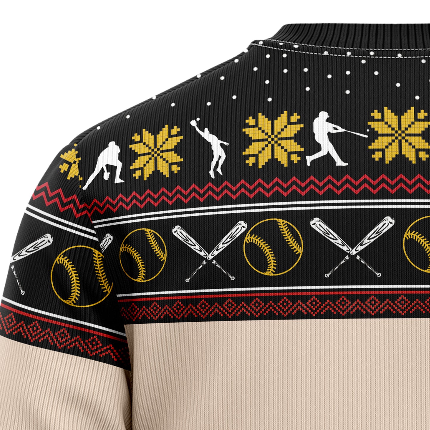 Christmas Time For Baseball T0611 Ugly Christmas Sweater