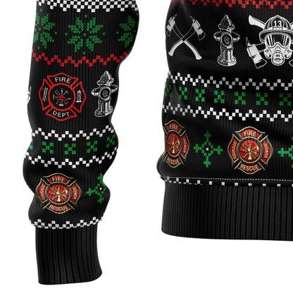Santa Claus Firefighter G51110 Ugly Christmas Sweater