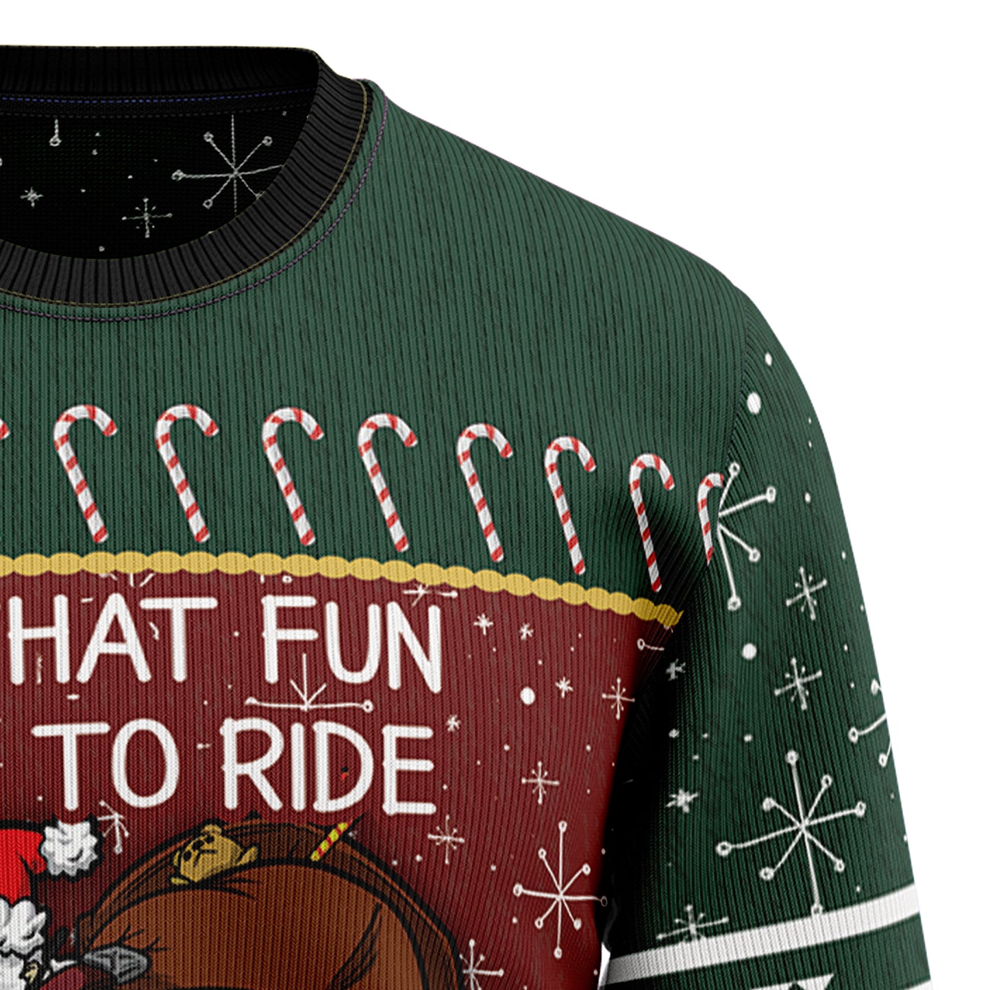 Santa Cycling T1811 Ugly Christmas Sweater