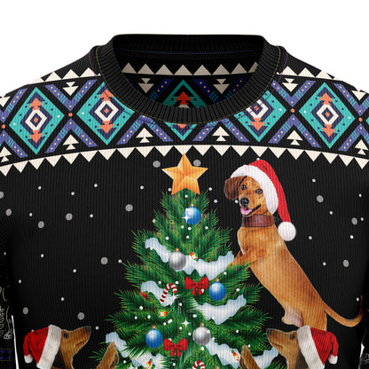 Dachshund Group Christmas Tree TY2910 Ugly Christmas Sweater