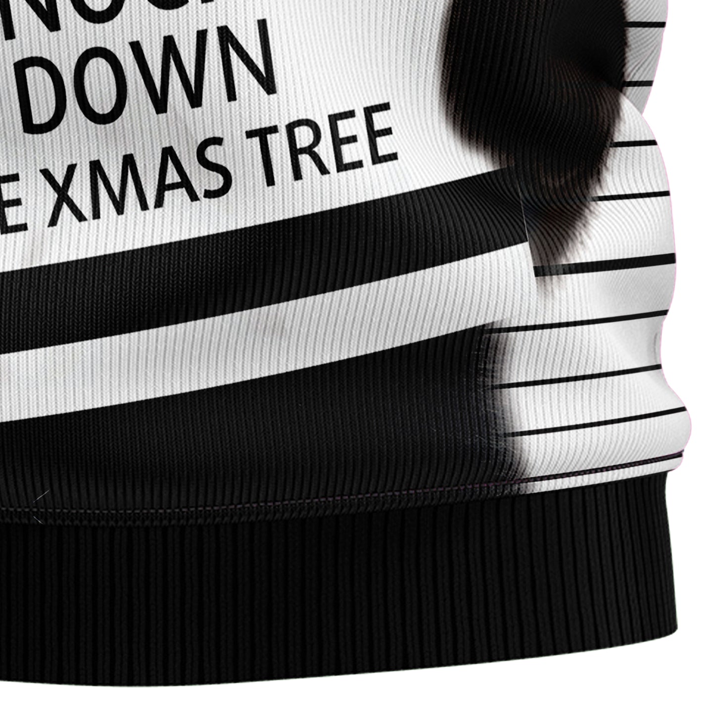 Black Cat Knocked Down Xmas Tree T1310 Ugly Christmas Sweater