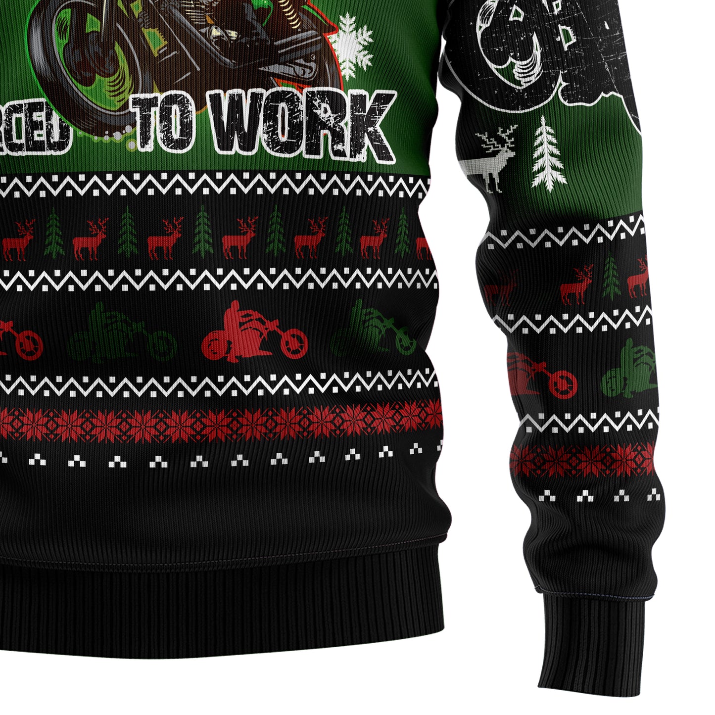 Santa Born To Ride TY210 Ugly Christmas Sweater