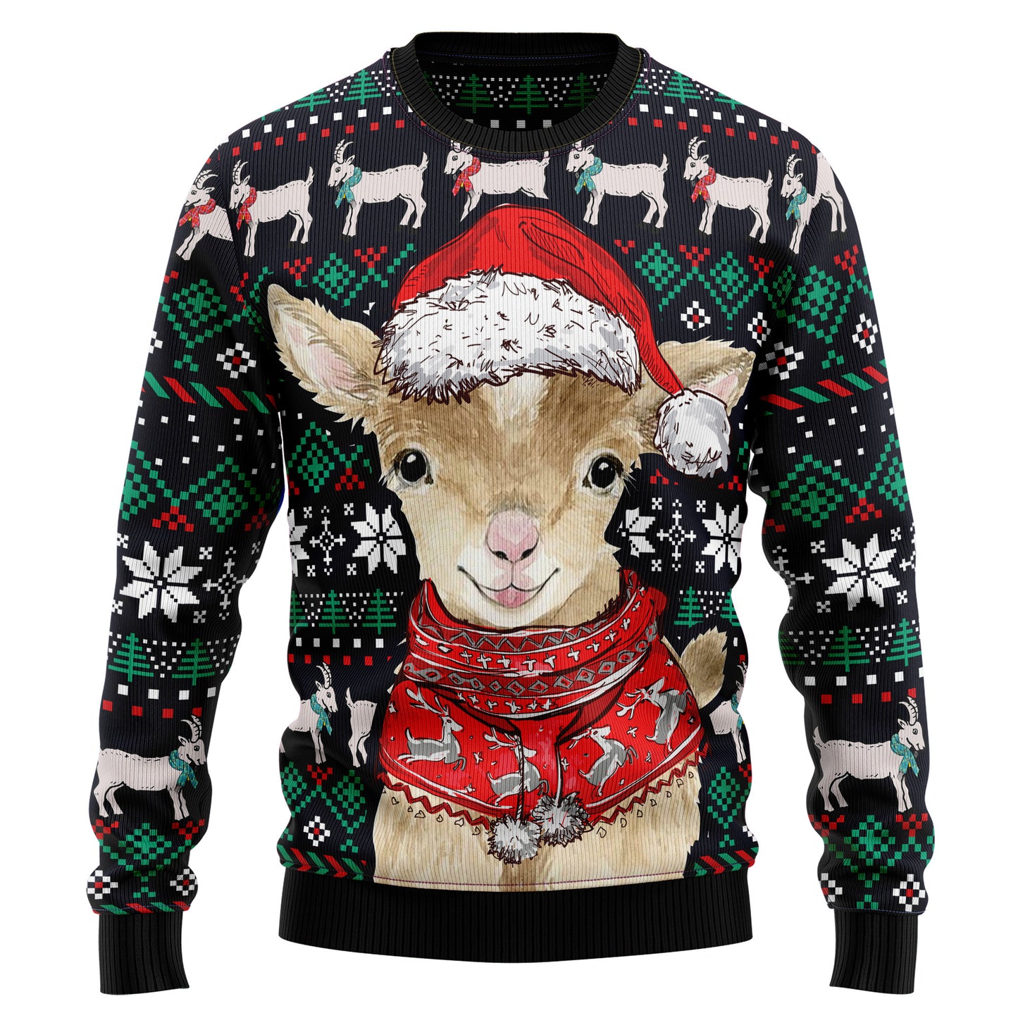 Cute Goat T1410 Ugly Christmas Sweater