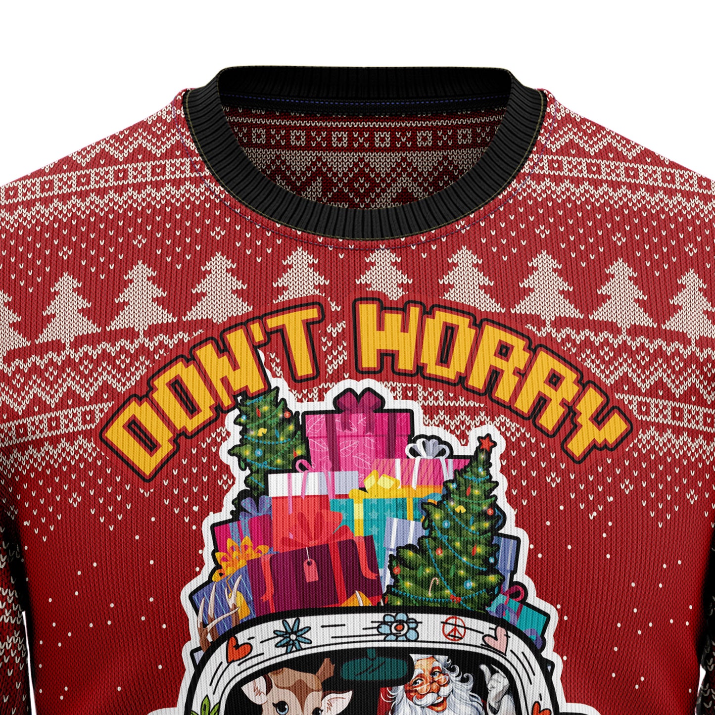 Hippie Car HT100507 Ugly Christmas Sweater