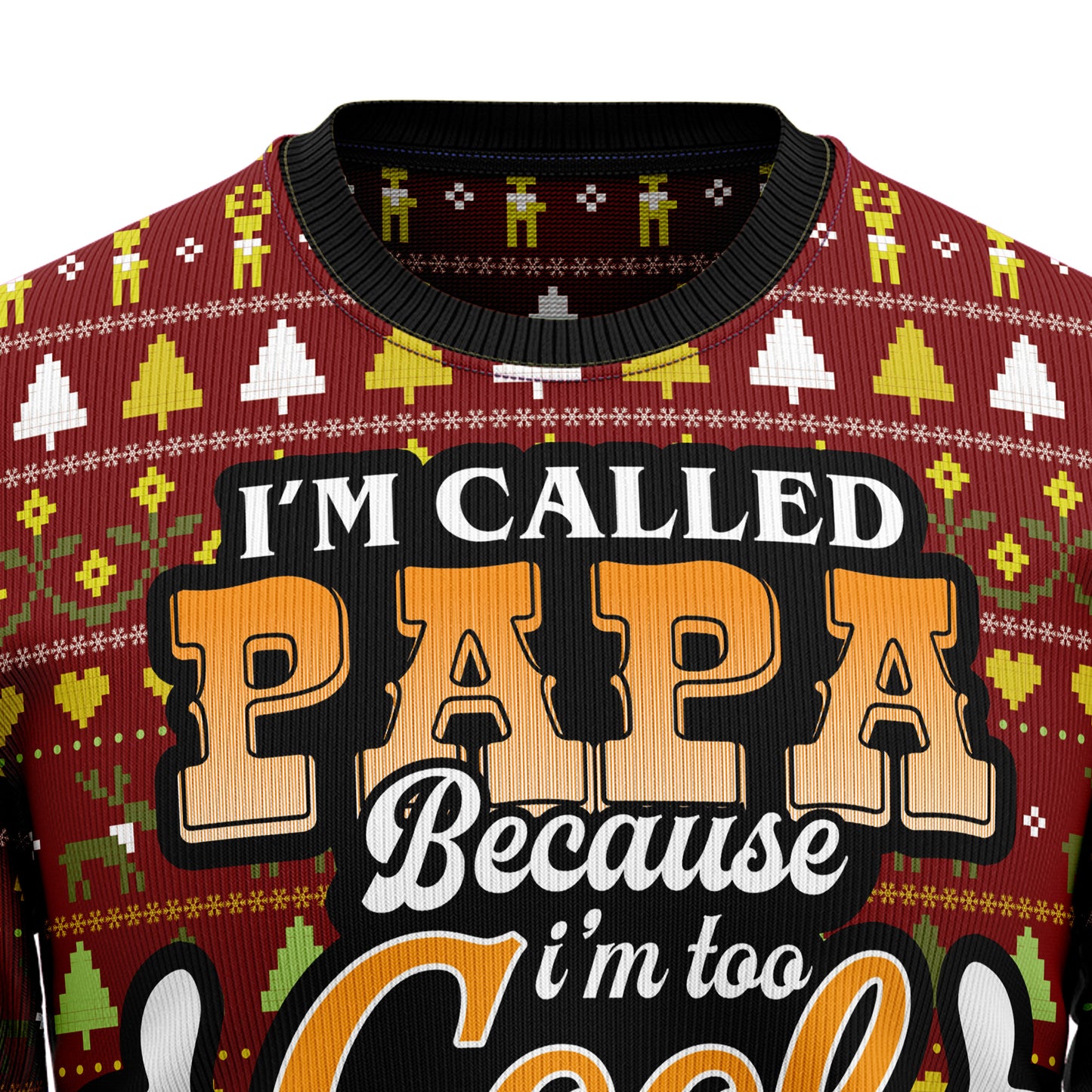 Too Cool To Be Called Grandpa HZ102006 Ugly Christmas Sweater