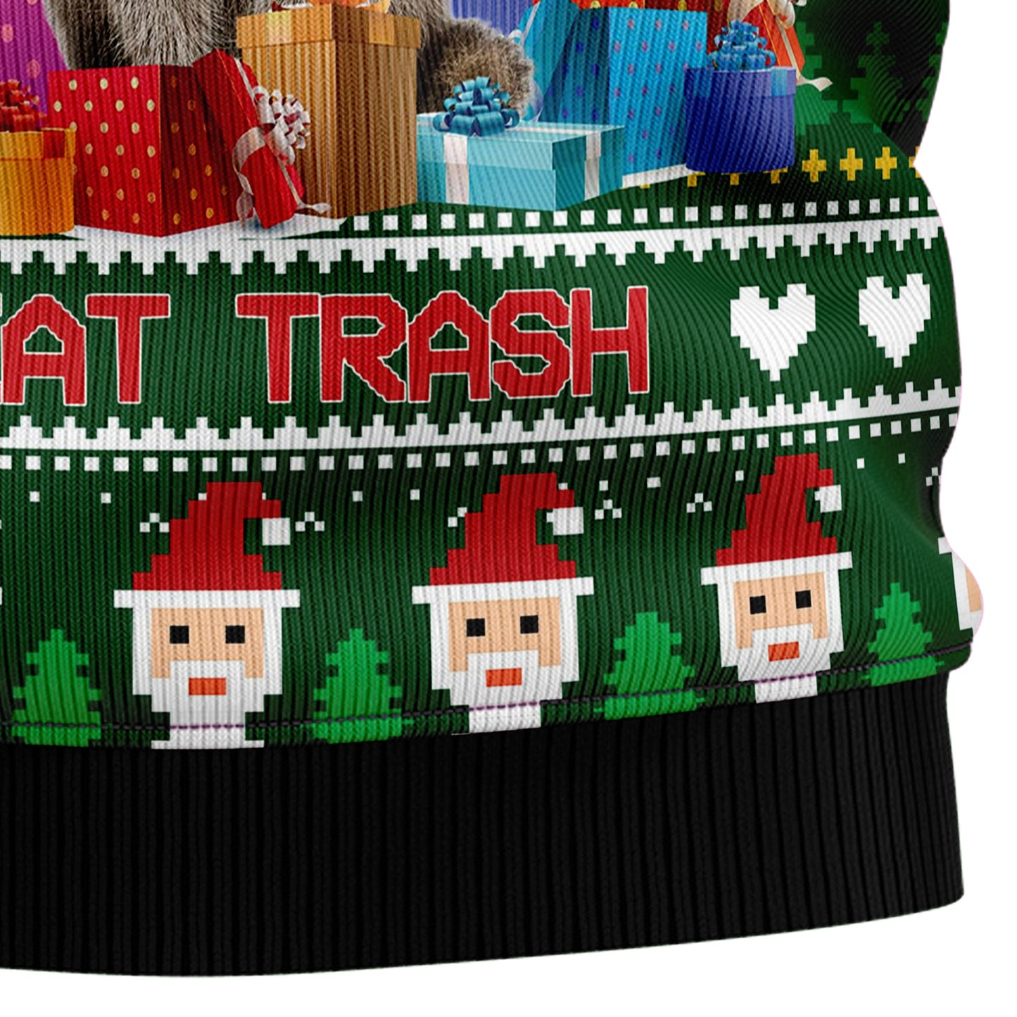 Raccoon Eat Trash Christmas T239 Ugly Christmas Sweater
