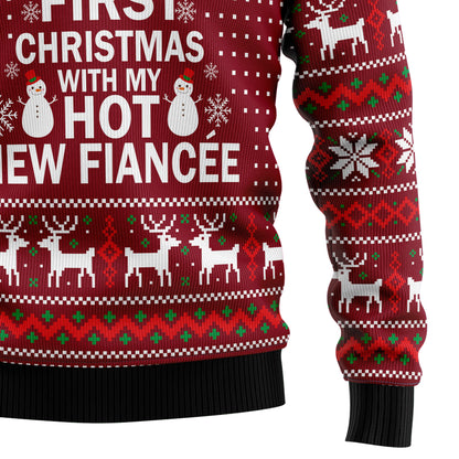 First Christmas With My Hot Fiance HZ101901 Ugly Christmas Sweater