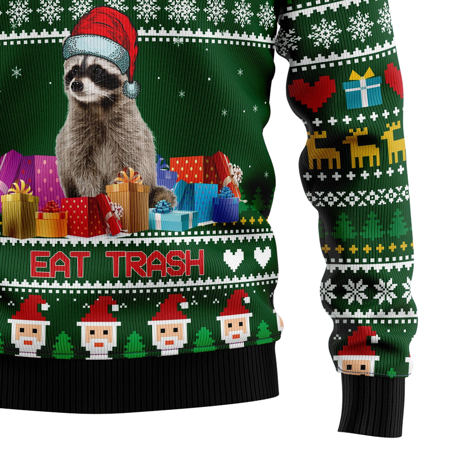 Raccoon Eat Trash Christmas T239 Ugly Christmas Sweater