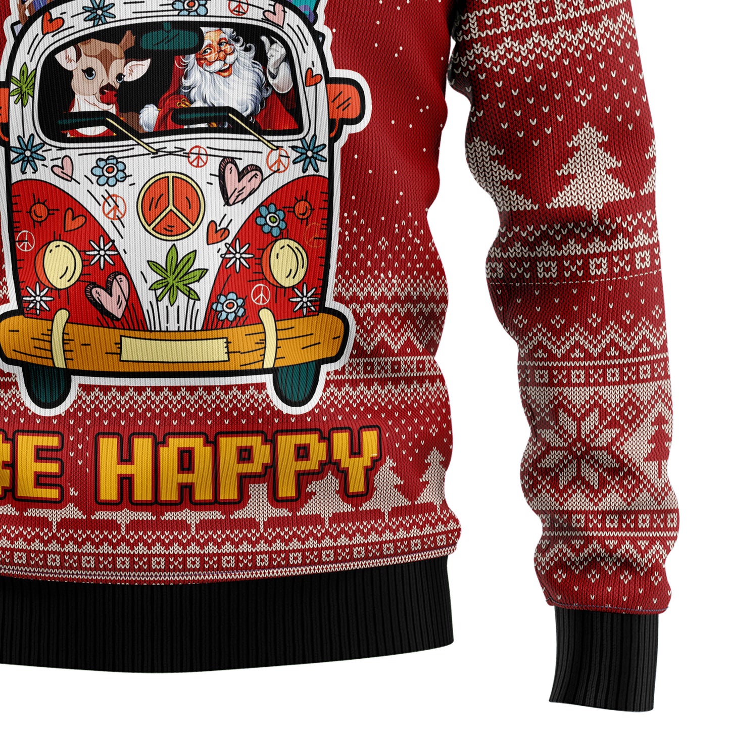 Hippie Car HT100507 Ugly Christmas Sweater