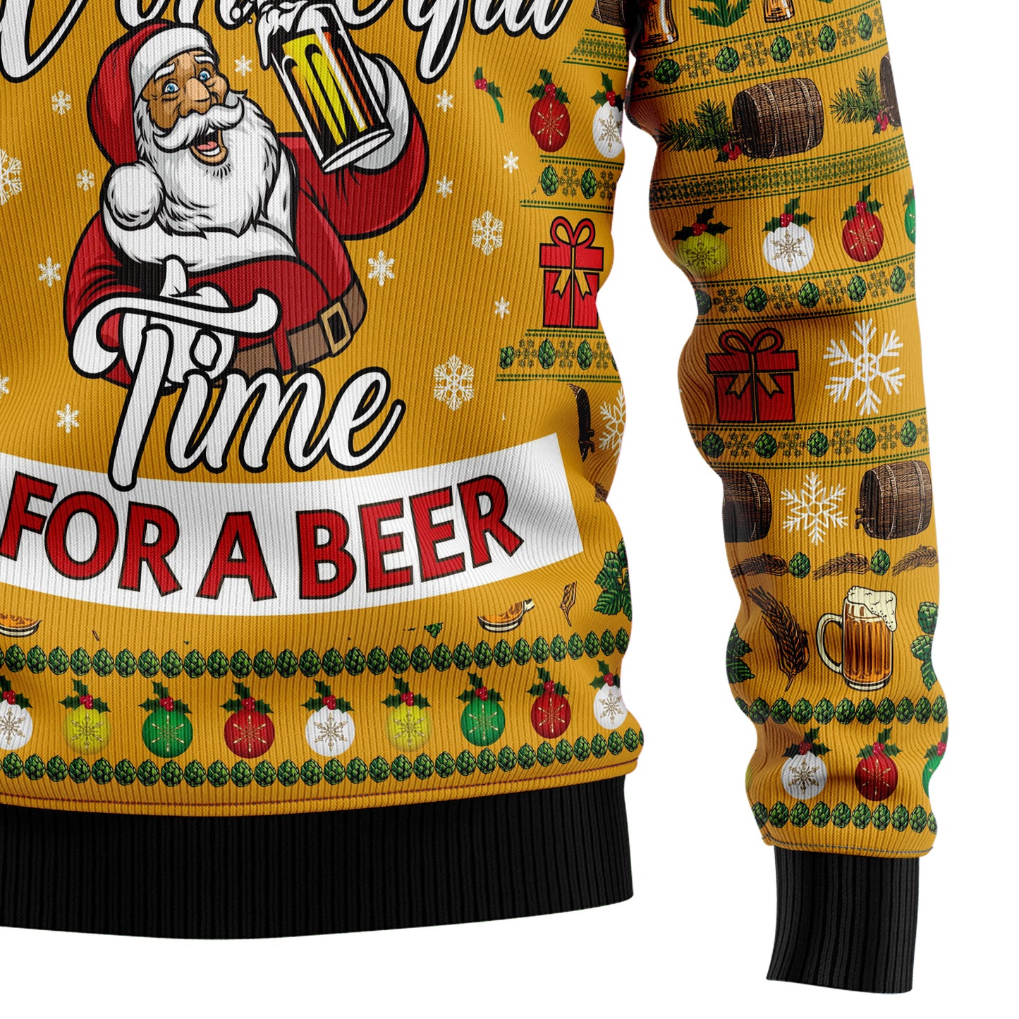 Christmas Most Wonderful Time For Beer HZ102604 Ugly Christmas Sweater