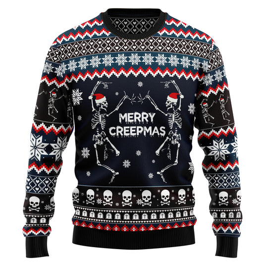 Skeleton Merry Creepmas TY510 Ugly Christmas Sweater