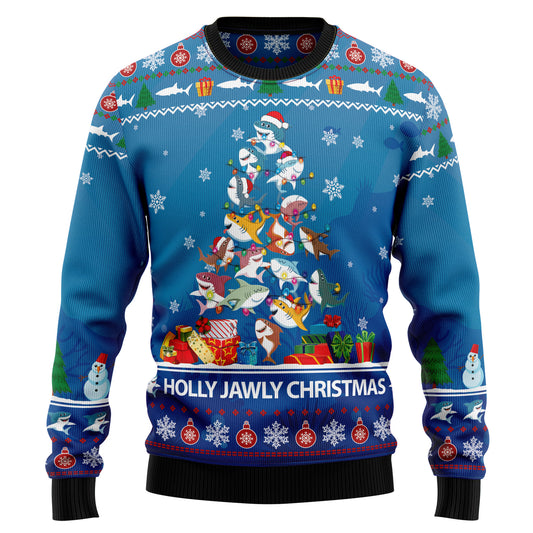 Shark Holly Jawly Christmas G5116 Ugly Christmas Sweater