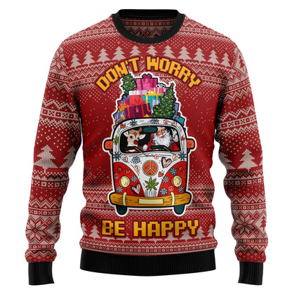 Hippie Car HT100507 Ugly Christmas Sweater