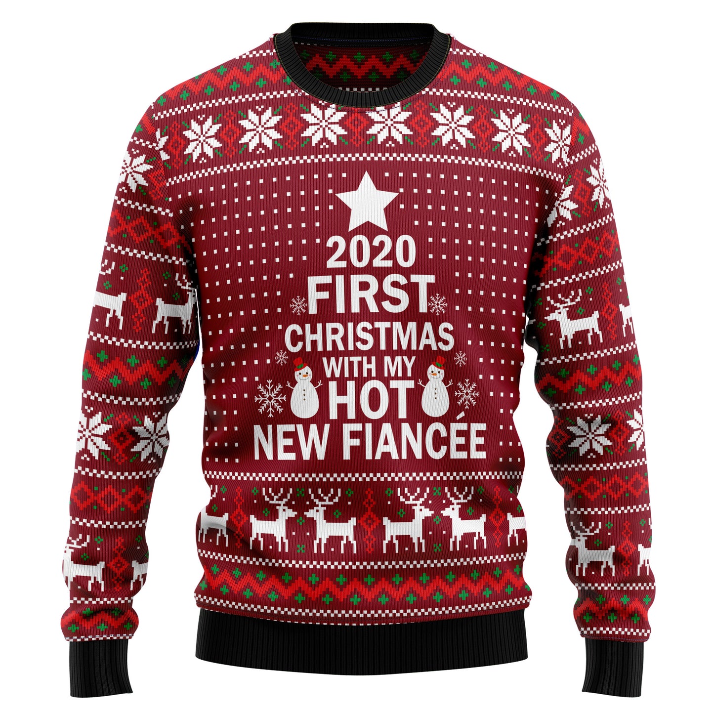 First Christmas With My Hot Fiance HZ101901 Ugly Christmas Sweater