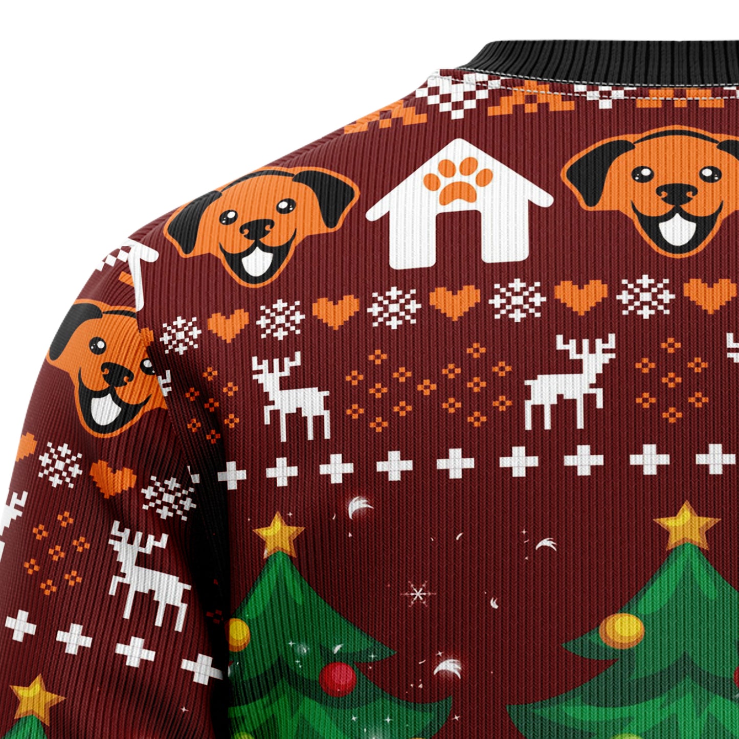 Basset Hound Pine Tree D2809 Ugly Christmas Sweater