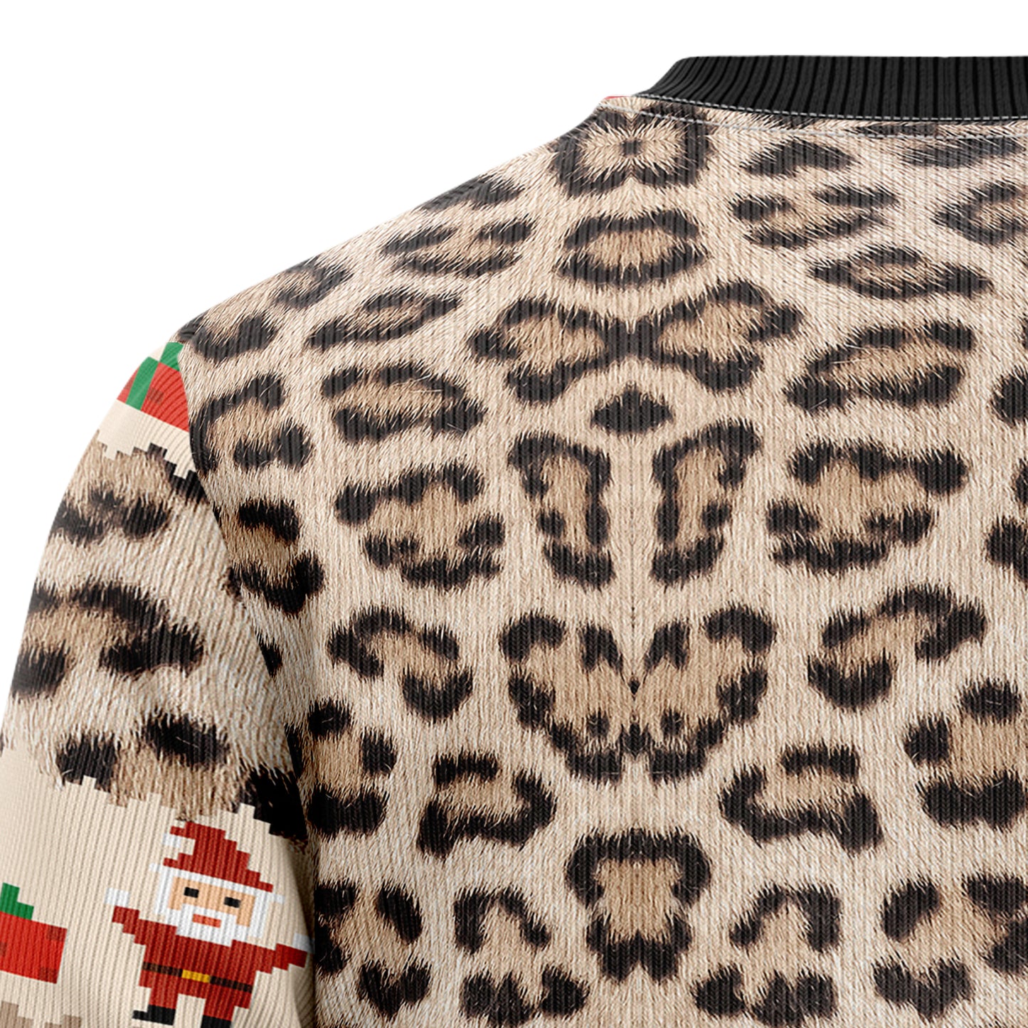 Leopard Cute Face T2210 Ugly Christmas Sweater