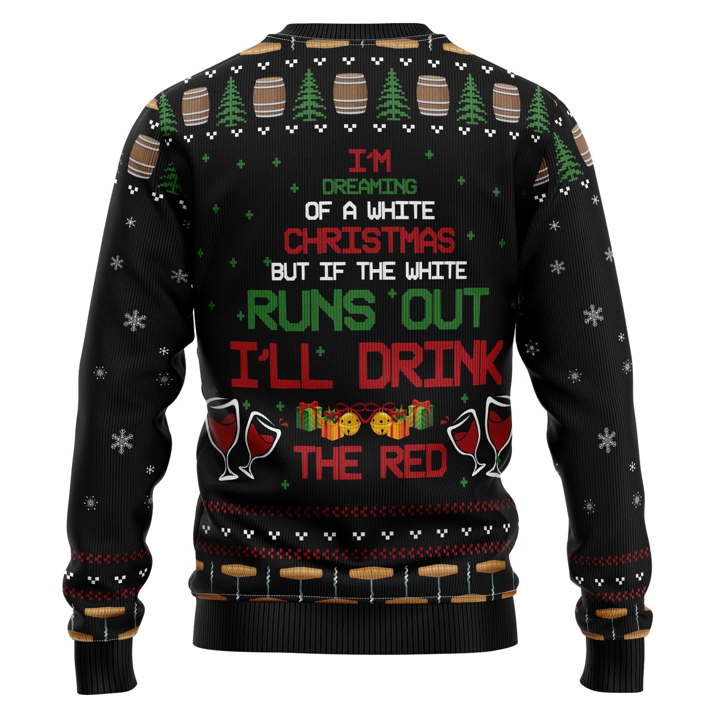 Red Wine Christmas T110 Ugly Christmas Sweater
