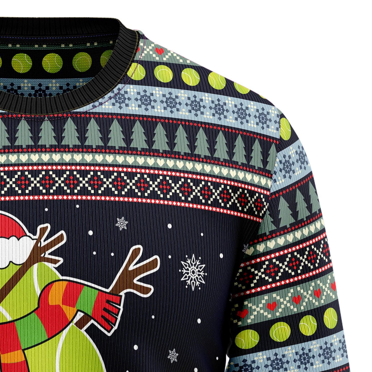 Tennis Snowman HT102910 Ugly Christmas Sweater