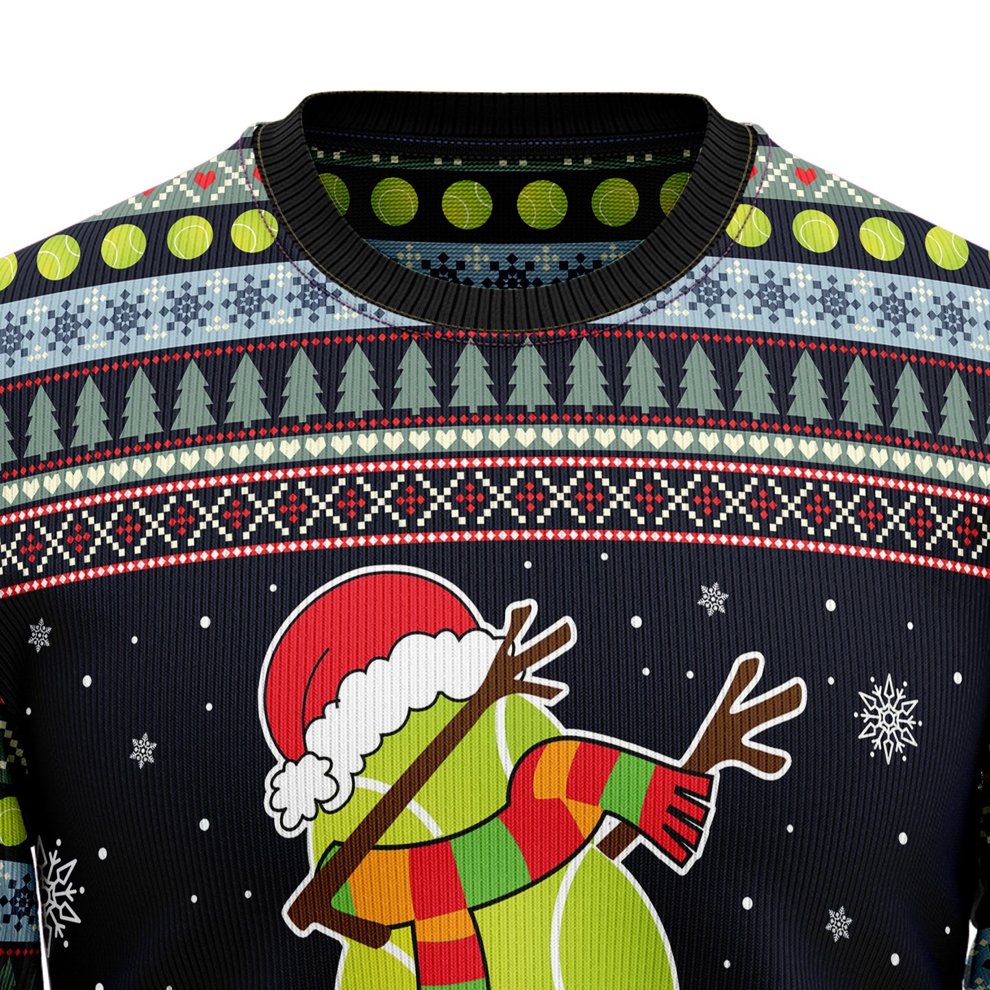 Tennis Snowman HT102910 Ugly Christmas Sweater