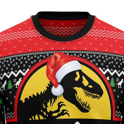 T-Rex Santa Claws D1410 Ugly Christmas Sweater