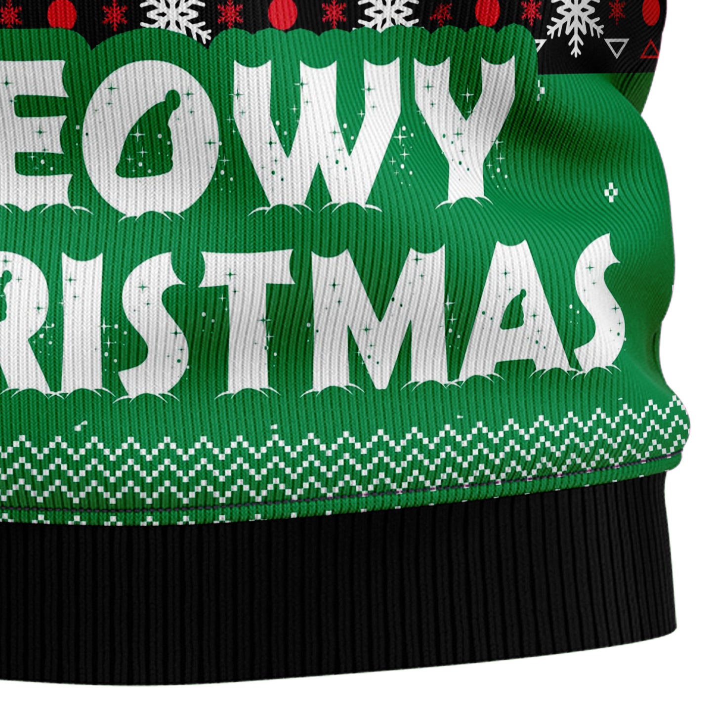 Meowy Black Cat TG5119 Ugly Christmas Sweater