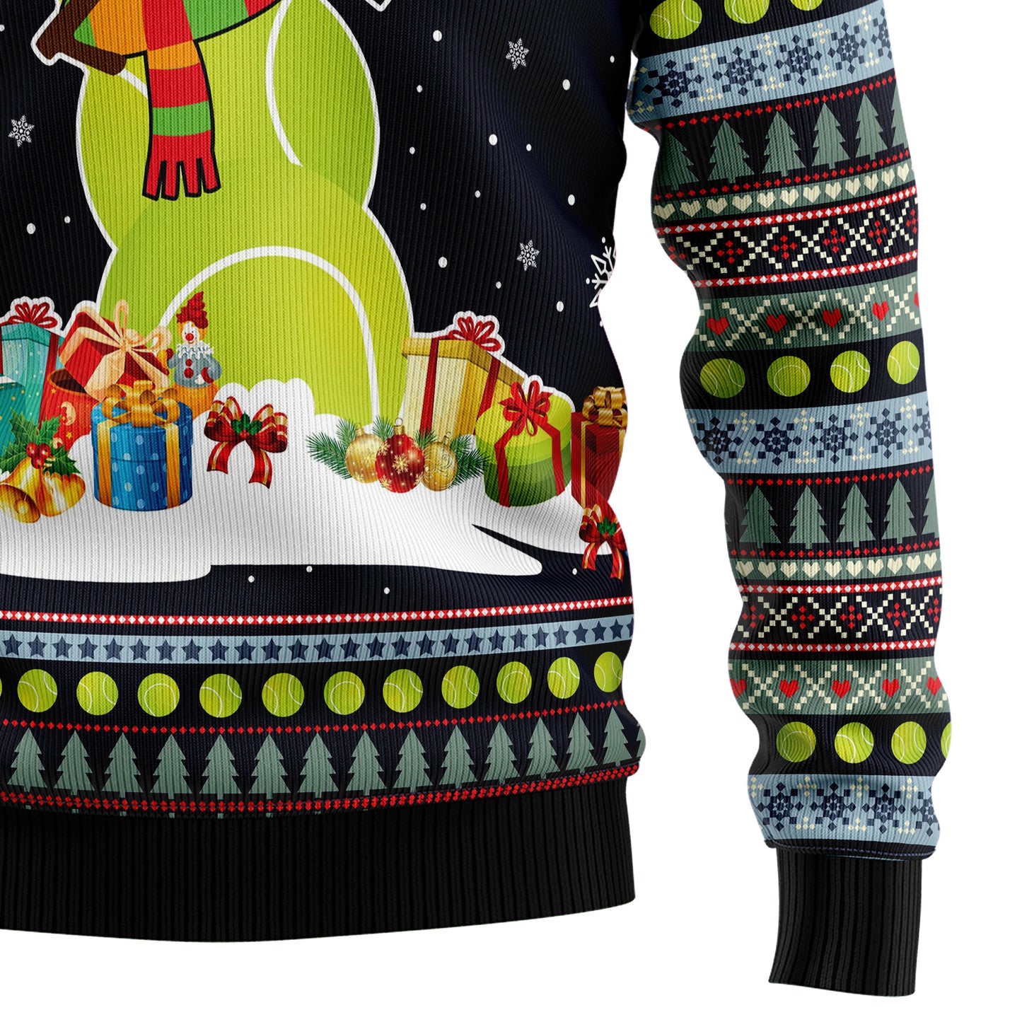 Tennis Snowman HT102910 Ugly Christmas Sweater