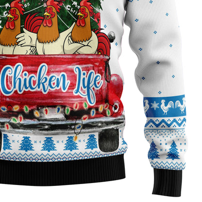 Chicken Life TG51026 Ugly Christmas Sweater