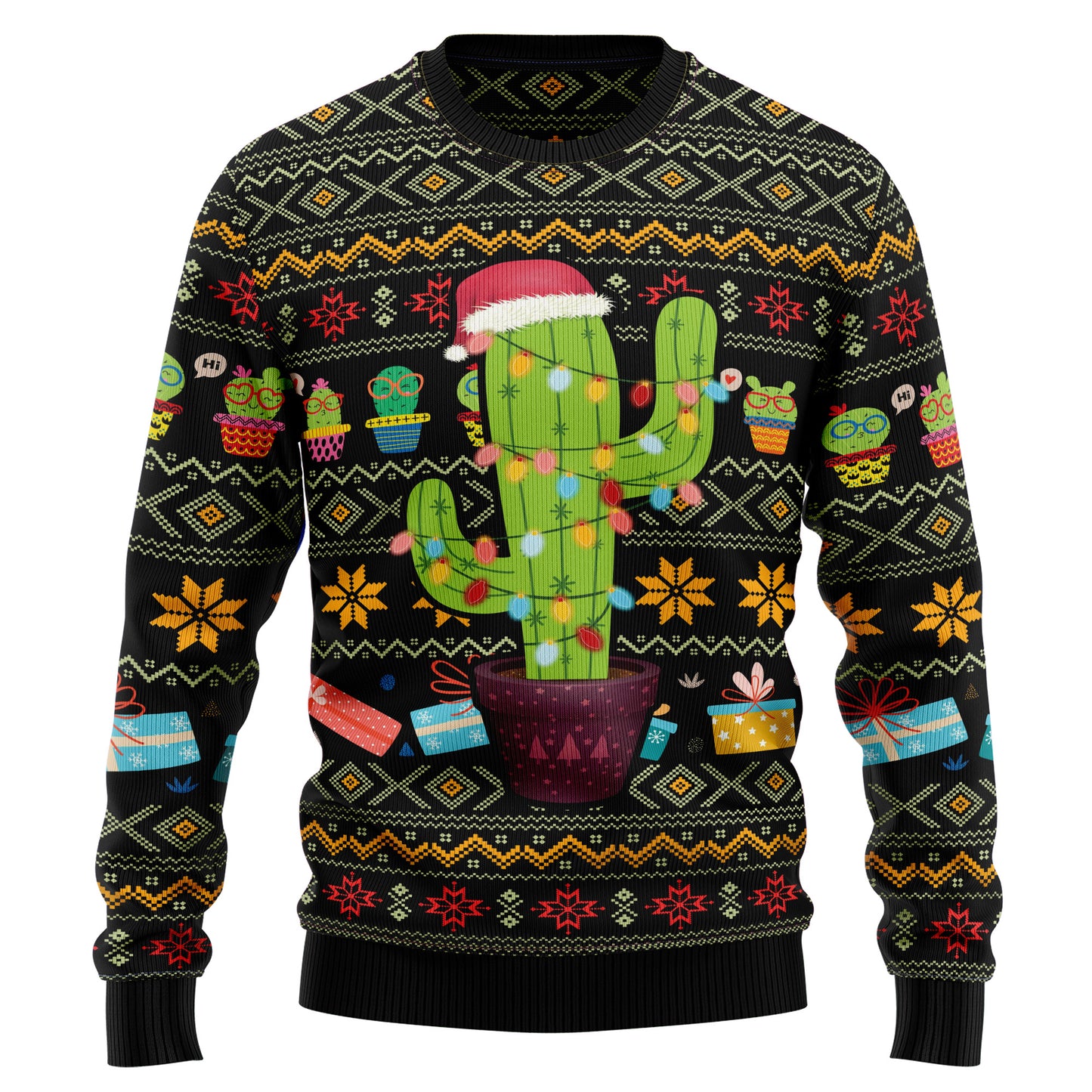 Cactus Xmas D0210 Ugly Christmas Sweater